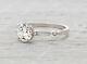 1.75 Ct Art Deco Style 100% Genuine Diamond Engagement Ring Vs2 F Platinum