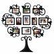 12-piece Family Tree Photo Picture Frame Collage Set Black Wall Art Home Decor