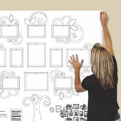 12-Piece Family Tree Photo Picture Frame Collage Set Black Wall Art Home Decor
