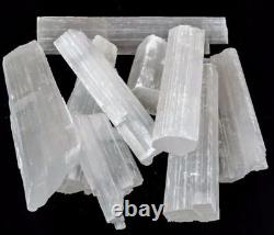 12x30 Rectangle Selenite Dining Table Healing Crystal Gemstone Handmade Arts