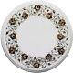 15 Inches Breakfast Table Top Pietra Dura Art Round Marble Coffee Table For Home