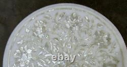 15 Inches Round Marble Coffee Table Top Artisan Gemstone Inlay for Offic Decor