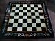 18 Inches Marble Chess Table Top Semi Precious Stone Inlay Work Sofa Side Table
