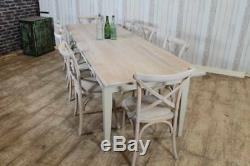 180cm Handmade Shabby Chic Country Farmhouse Pine Kitchen Dining Table Rustic