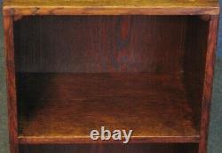 1930s Oak Narrow Bookcase Bookshelves