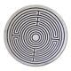 2' White Handmade Table Round Marble Top Maze Design Inlay Art Home Decors W332