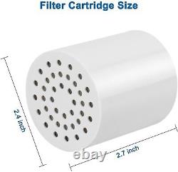 20 Stage Shower Filter with Vitamin C E for Hard Water Showerhead Filter, 10-Pack