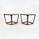2010s Pair Of Marc Thorpe For Bernhardt Design A21 Area Side Tables In Walnut