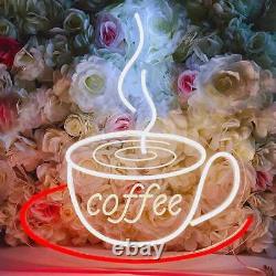 28Coffe Cafe Neon Sign Light Food Shop Night Lamps Wall LED Hanging Art Decor