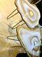 2handmade Geode Resin White Gold Art Resin Painting Decor Coffee/side Table Set