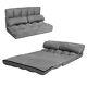 3 In 1 Folding Lazy Sofa Bed Floor Sleeper Seat 6-position Adjustable 2 Pillows