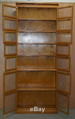 3 Stunning Very Rare 1900 Minty Oxford Library Stacking Bookcases Globe Wernicke