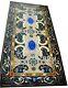 30 X 72 Inch Marble Dining Table Top With Pietra Dura Art Office Meeting Table