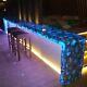 36x12 Blue Agate Bar Counter Slab Top, Agate Counter Slab, For Home Patio Deco
