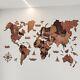 3dwooden World Map Rustic Wall Art Home Decoration For Home Office Birthday Gift