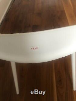 4 X White Kartell Masters Dining Chairs used Collection NW1