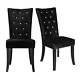 4 X New Chairs Black Crushed Velvet Fabric Stunning Dining Chairs Dining Chair