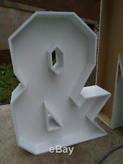 4ft/122cm MR&MRS Letters For Sale finnished in Matte White