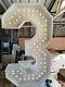 4ft/122cm Numbers With Lights For Sale Finished In Matte White