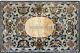 5'x4' Black Marble Table Dining Top Inlay Pietra Dure Mosaic Hallway Decor H3867