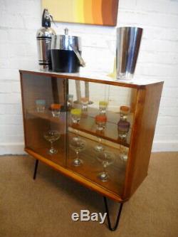 50s 60s Cocktail Bar Drinks Cabinet Unit Mid Century Retro Vintage