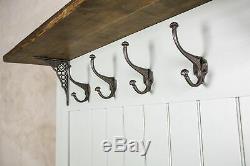 5ft Wide Rustic Pine Hall Seat Coat Rack Made To Order Other Sizes Available