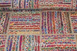 5x8 9x12 ft Handmade Cotton Jute Rug Indien Dining Room rug Living room Carpets