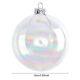 6/8/10cm Clear Glass Ball Empty Bauble Home Fillable Baubles Christmas Ornament