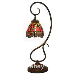 7 Tiffany Style Deck Table Chandelier Lamp Bedside Night Light Colorful Glass