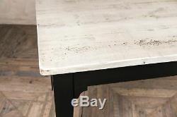8ft Country Farmhouse Kitchen Table Reclaimed Pine Painted Base Burford