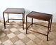 A Pair Of Vintage Chinese Oriental Hardwood Hall Bed Side Sofa Chair Tables
