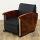 Art Deco SitzmÖbel, Sessel, Stuhl Style Modern 1926 Lounge Ledersessel Schwarz