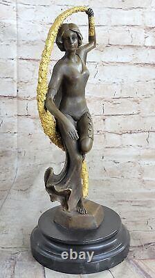After Guirande (French, active 20th century), Art Deco style patinated Art NR