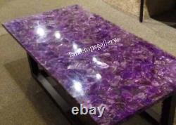 Amethyst Stone Dining Sofa Furniture Kitchen Table Top Living Room Decor Gifts