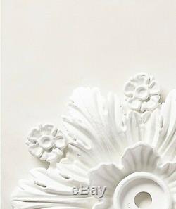 Anthropologie Home Decor Cartouche White Ceiling Medallion Retails $328.00