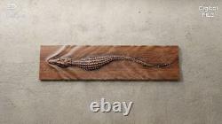 Antique Designer Wooden Crocodile sculpture to be mounted on your Home Wall