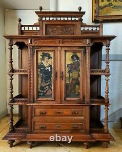 Antique Display Cabinet, French 19th Century Cabinet, Vintage Cabinet