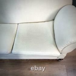 Antique Upholstered Drop End Sofa Settee Couch For Reupholstery