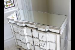Antique Venetian Bevelled Glass Mirrored Chest Of Drawers Mirrored Furniture