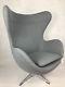 Arne Jacobsen Inspired Egg Chair Grey Cashmere Brandnew