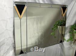 Art Deco 1 61x46cm Stained Glass effect Wall mirror Handmade in the UK