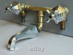 Art Deco Chrome Concealed Bath Mixer Taps Reclaimed Fully Refurbished Taps