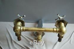 Art Deco Chrome Concealed Bath Mixer Taps Reclaimed Fully Refurbished Taps
