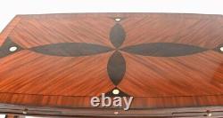 Art Deco Coffee Table Geometric Inlay