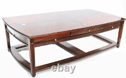 Art Deco Coffee Table Geometric Inlay