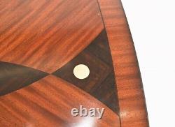 Art Deco Coffee Table Geometric Inlay