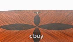 Art Deco Coffee Table Geometric Inlay