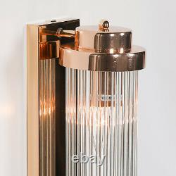 Art Deco Metallic Gold Finish Glass Rods Wall Light 61CM FREE Delivery