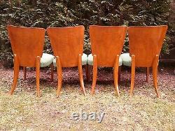 Art Deco Model H-214 Dining Set by Jindrich Halabala table and 4 chairs 1950's