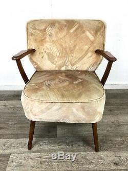 Art Deco Odeon style cocktail arm chair. Vintage mid-century